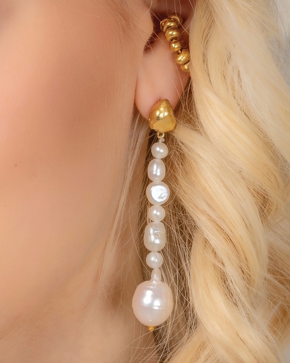 Mishappened Pearl Earrings
