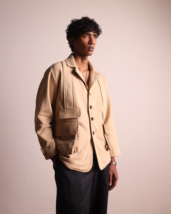 Fleece Jacket Beige