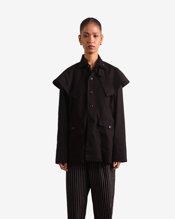 French Chore Shirt-Black
