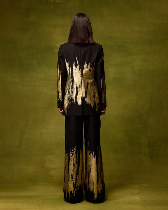 Twilight Gold Straight Trousers