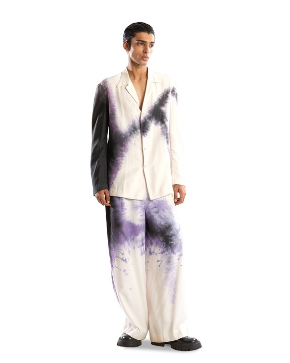 Purple Dye Jacket Co-ord Set