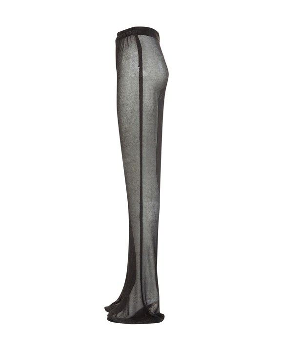 Black Recycle Mesh Pants