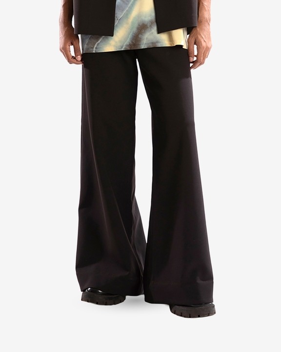 Black Pet Broad Hem Pants