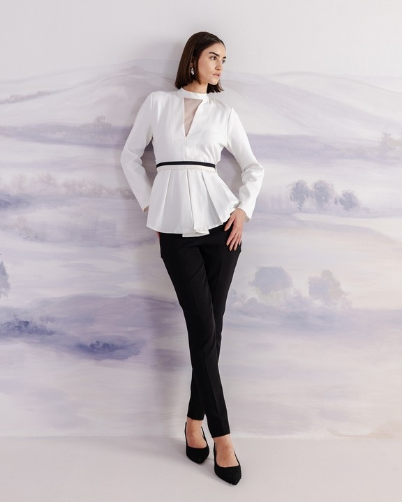 Venu Sian Peplum Top