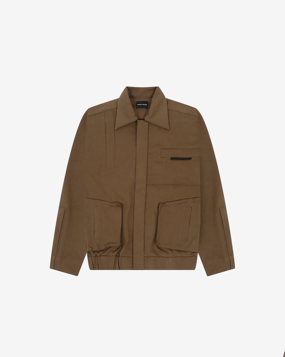 Cut Pleat Bomber Jacket