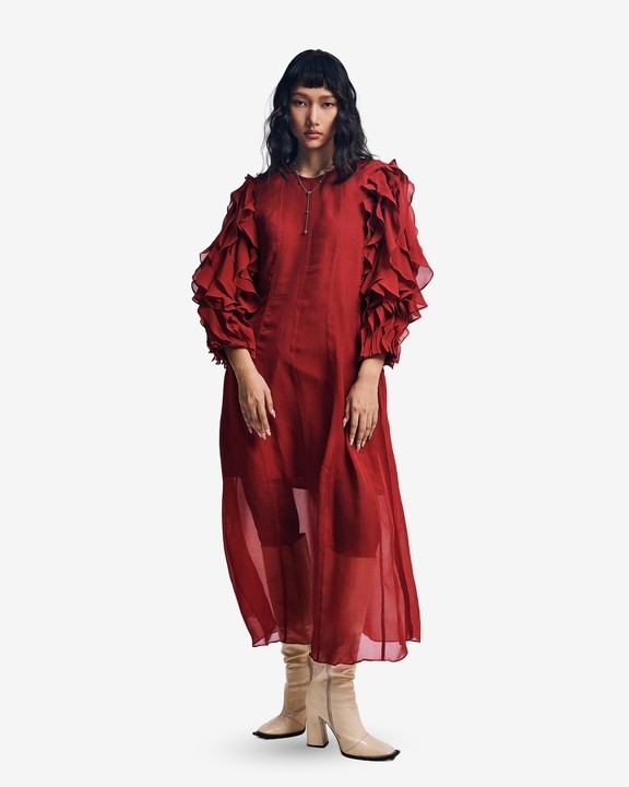 The Scarlet Fold Dress