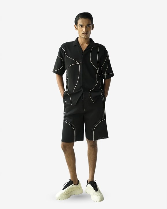 Corded Shirt/Black