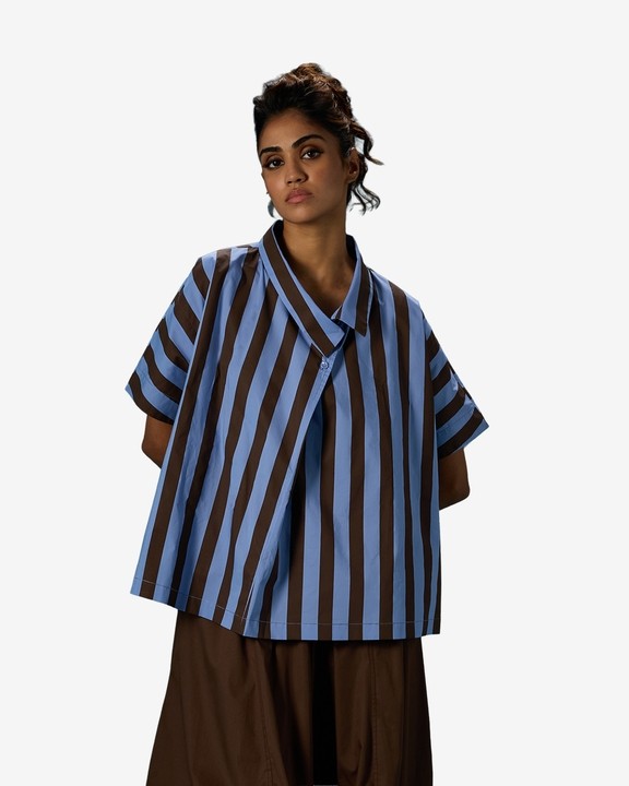 Drop Shoulder Flare Shirt