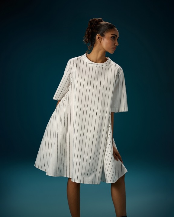 Flare Side Panel Dress
