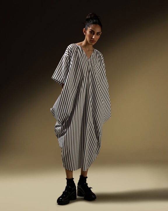 Side Cowl Two-Way Dress