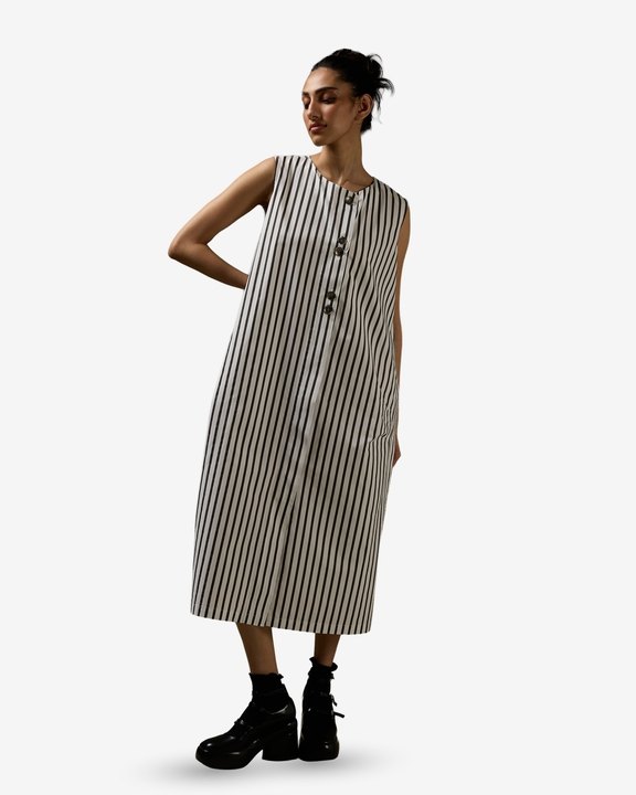 Sleeveless Cocoon Jacket Dress