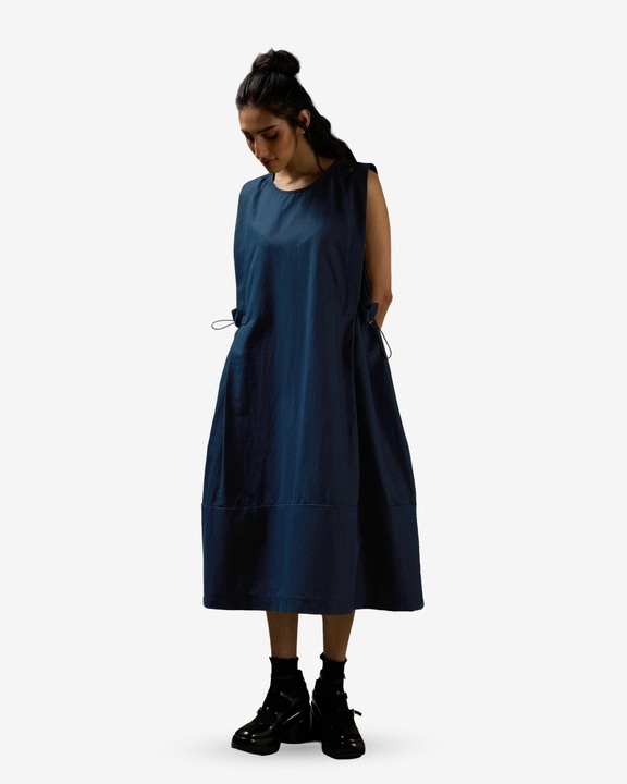 Shoulder Panel Sleeveless Dress