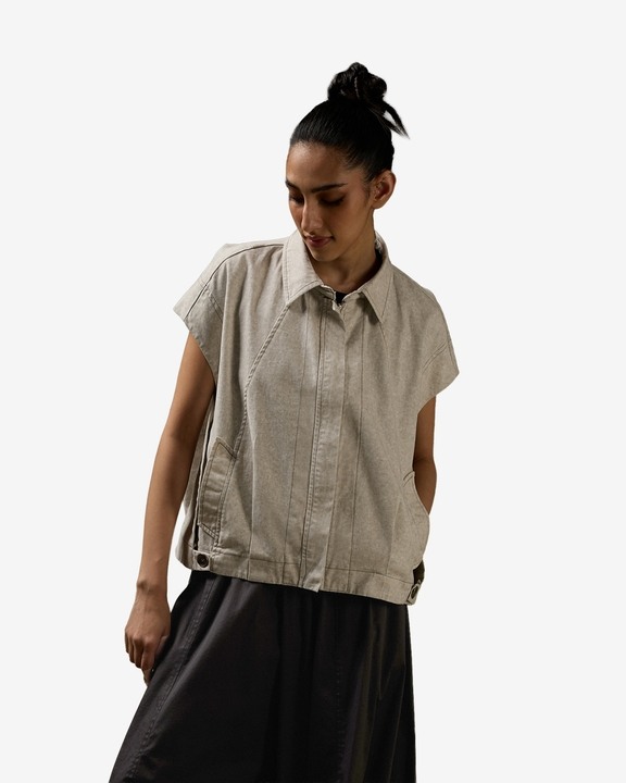Side Overlap Panel Jacket