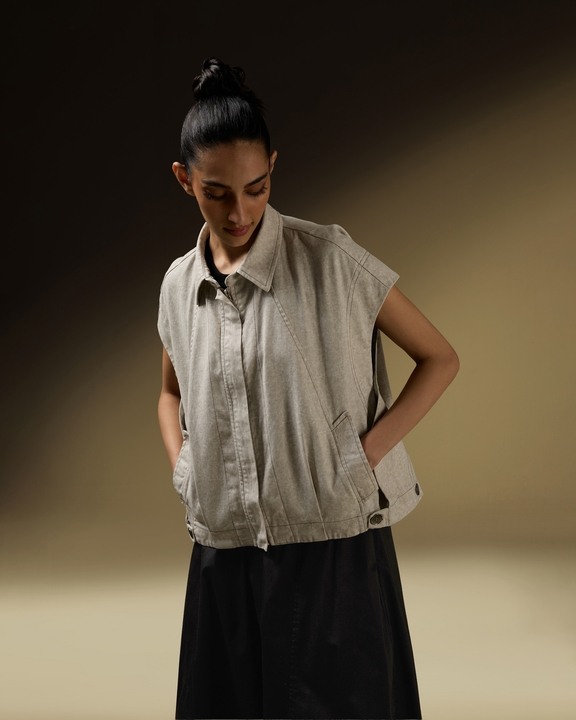 Side Overlap Panel Jacket