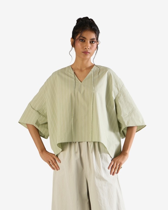 Back Tie V-Neck Top
