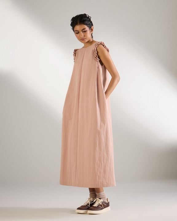 Shoulder Frill Dress