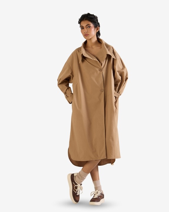 Drape Collar Jacket Dress