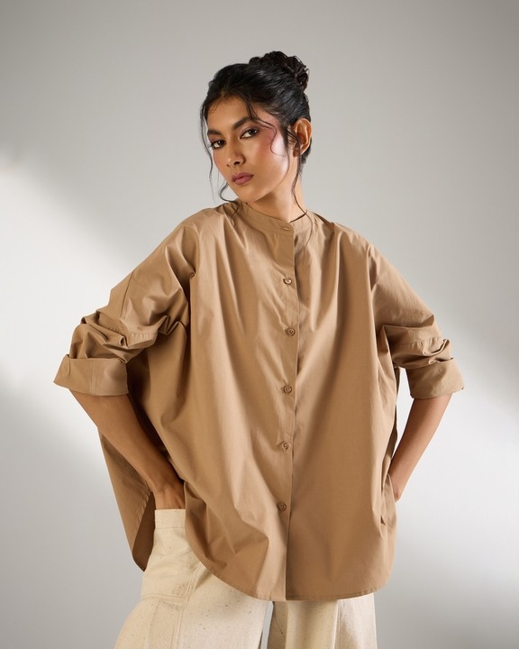 Back Pleat Easy-Fit Shirt