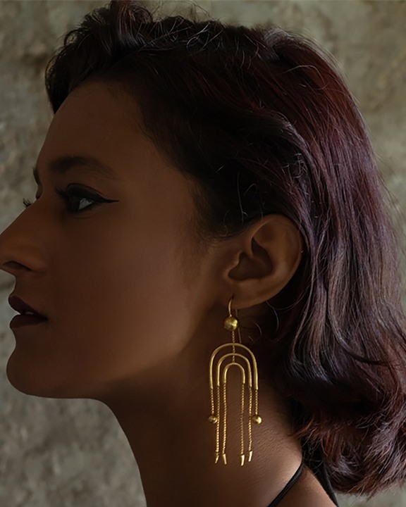 Deco Flapper Earring