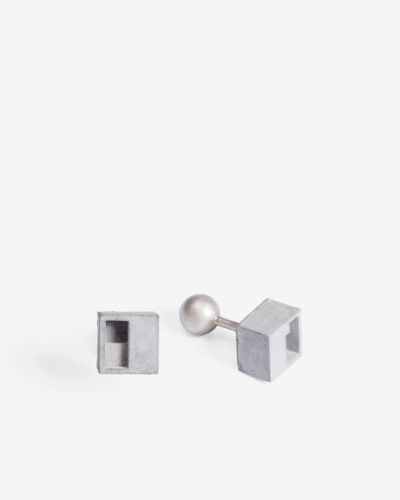 Elements- Micro Concrete Cufflinks #1