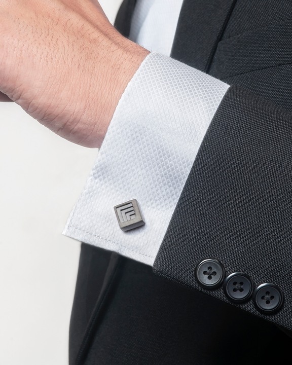 Elements- Micro Concrete Cufflinks #4