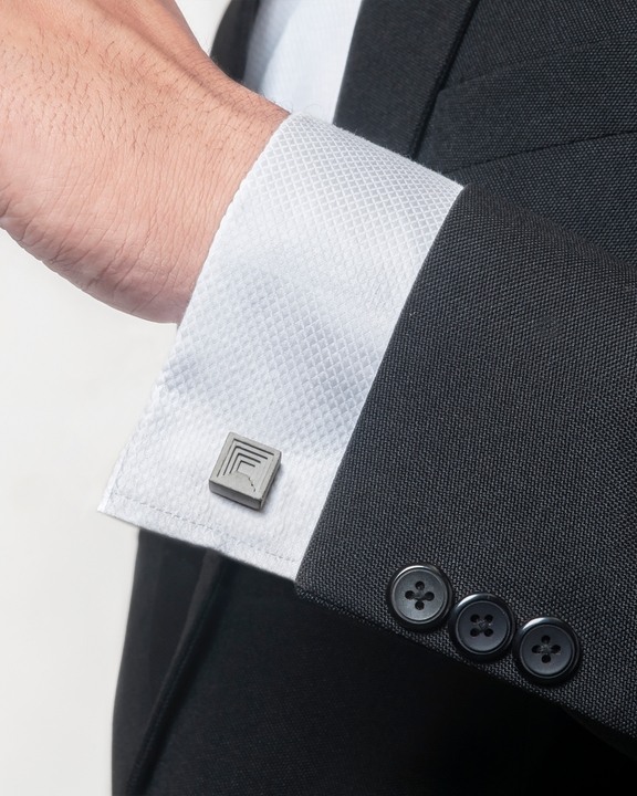 Elements- Micro Concrete Cufflinks #6