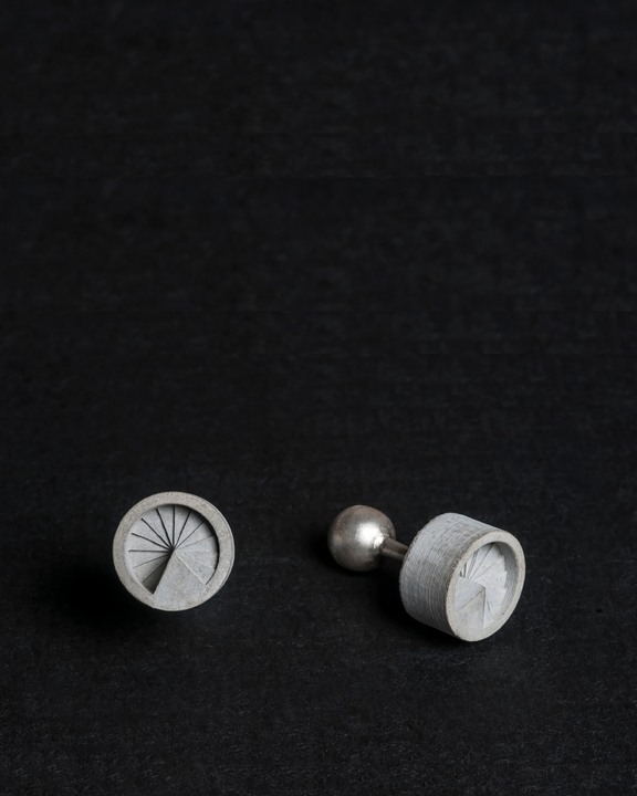 Elements- Micro Concrete Cufflinks #7