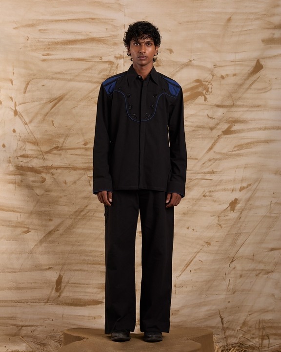 Horns Hand Embroidered Shirt