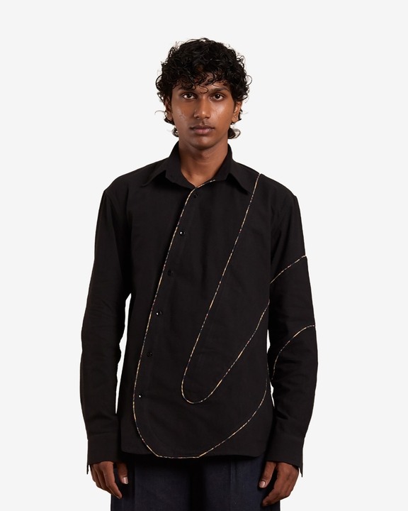 Evergreen Shirt Checks Black