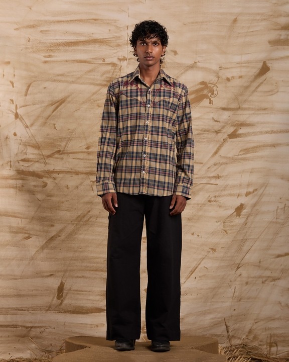 Taalam Roses Embroidered Shirt