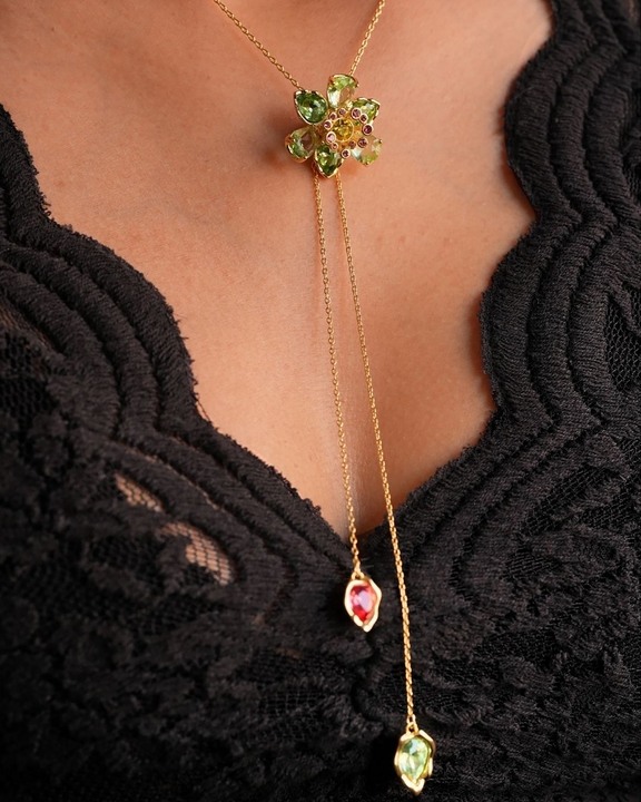 Flora Lariat Necklace