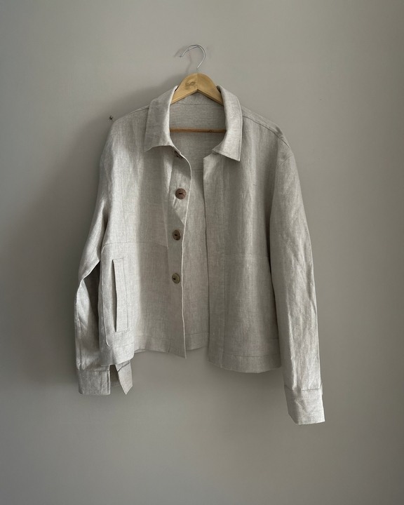 Beige Linen Jacket
