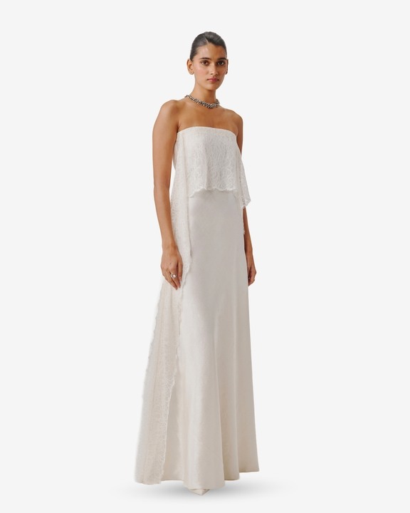 White Peony Lace Gown