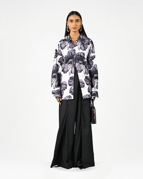 Three Way Tongue-printed Shirt