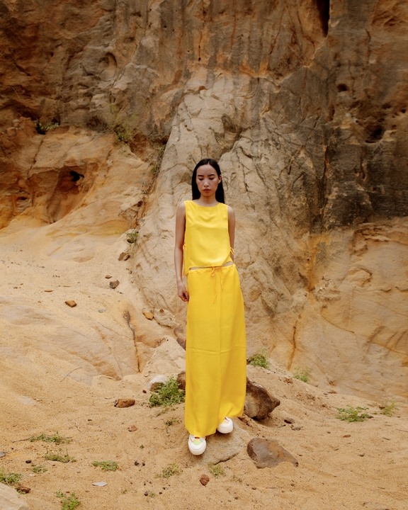 Yukti Side-Tie Blouse And Skirt