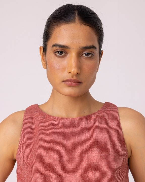 Kifli Handwoven Denim Top
