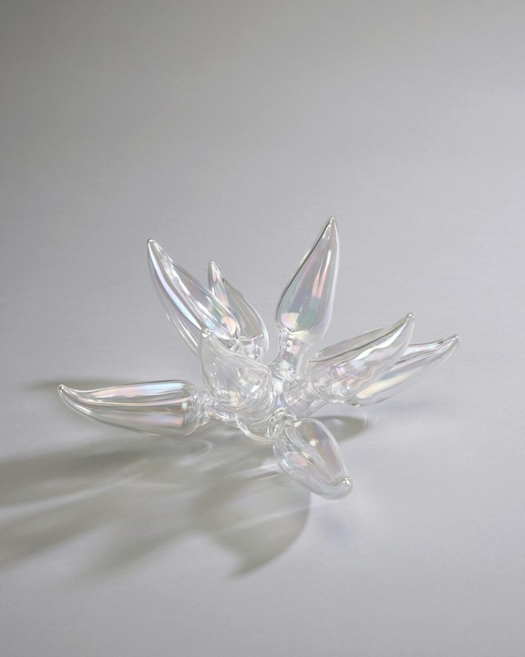 Lotus Figurine Set - Clear Iradescent