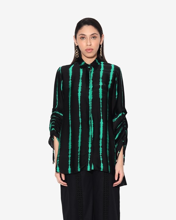Ivy Shibori Stripe Shirt