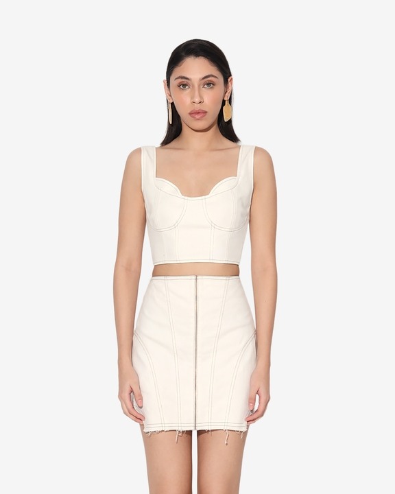 Zerah Denim Bralette