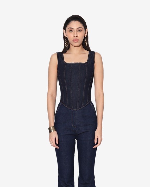 Nylah Denim Corset