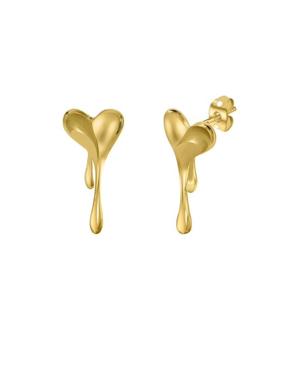 Melting Heart Solid Earring