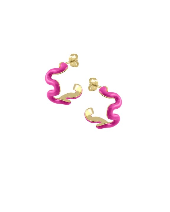 Swirl Enamel Hoops