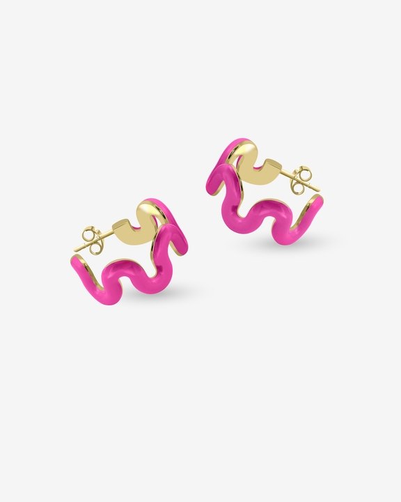 Swirl Enamel Hoops