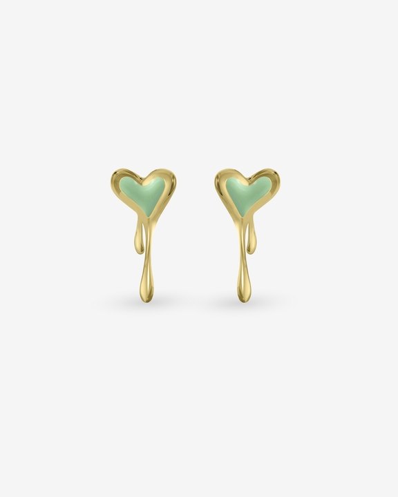 Melting Heart Duo Enamel Earrings