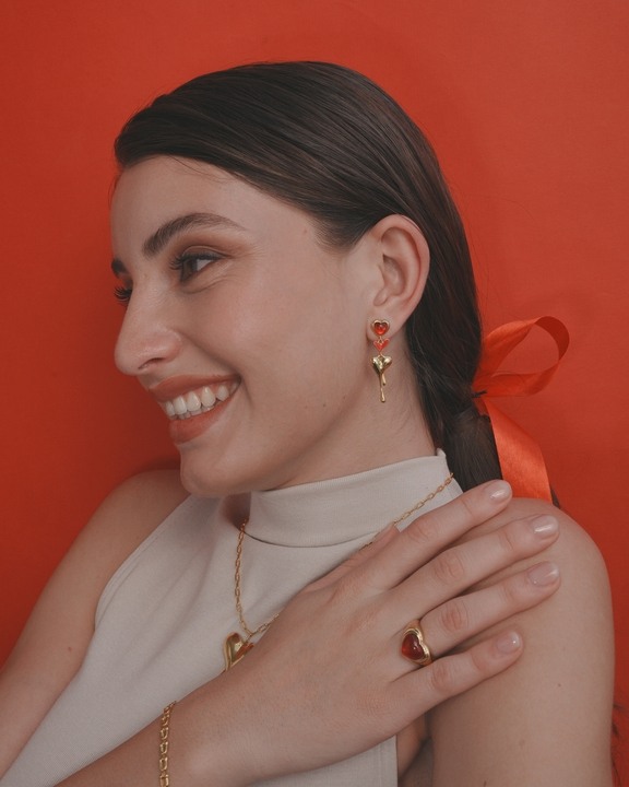 All Heart Drop Earring