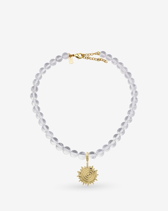 Sunny Bubble Heart Charm Necklace