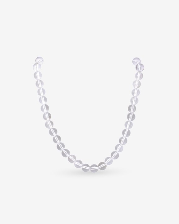 Clear Bubble Gemstone Necklace