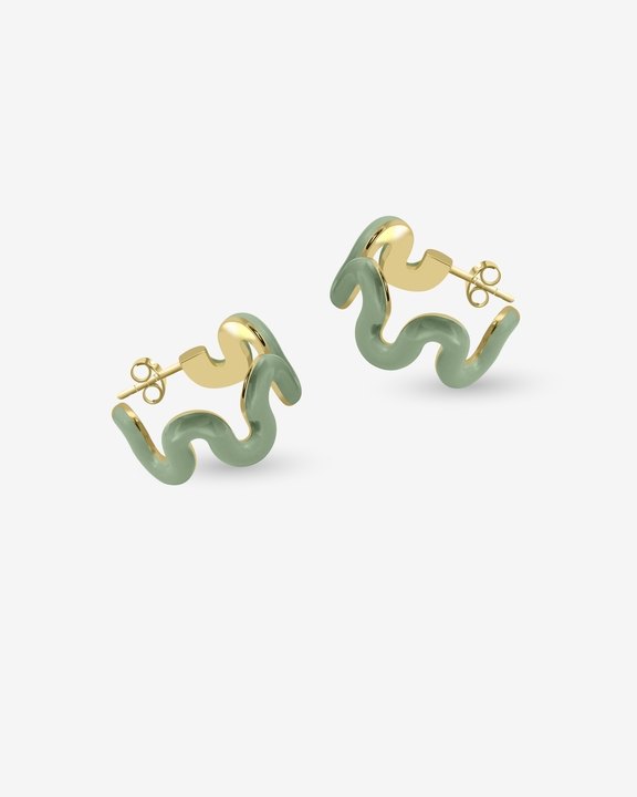 Swirl Enamel Hoops