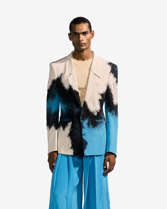 Crystalled Tie-dye Jacket