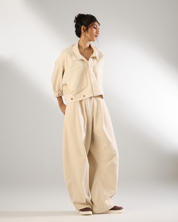 Front Pleat Buckle Pants